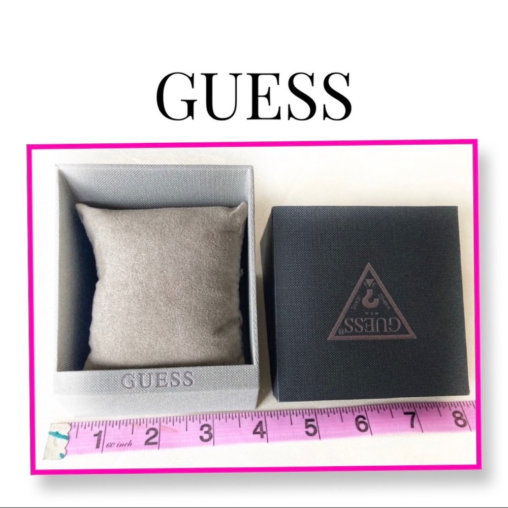EUC Guess Watch Box & Pillow